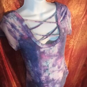 Purple Tie-Dye Women's Top